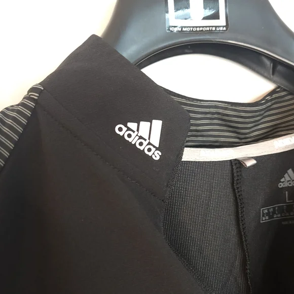 Adidas• Women's Long Sleeve UPF 50 black/ grey Dress. Sz L - Picture 7 of 12